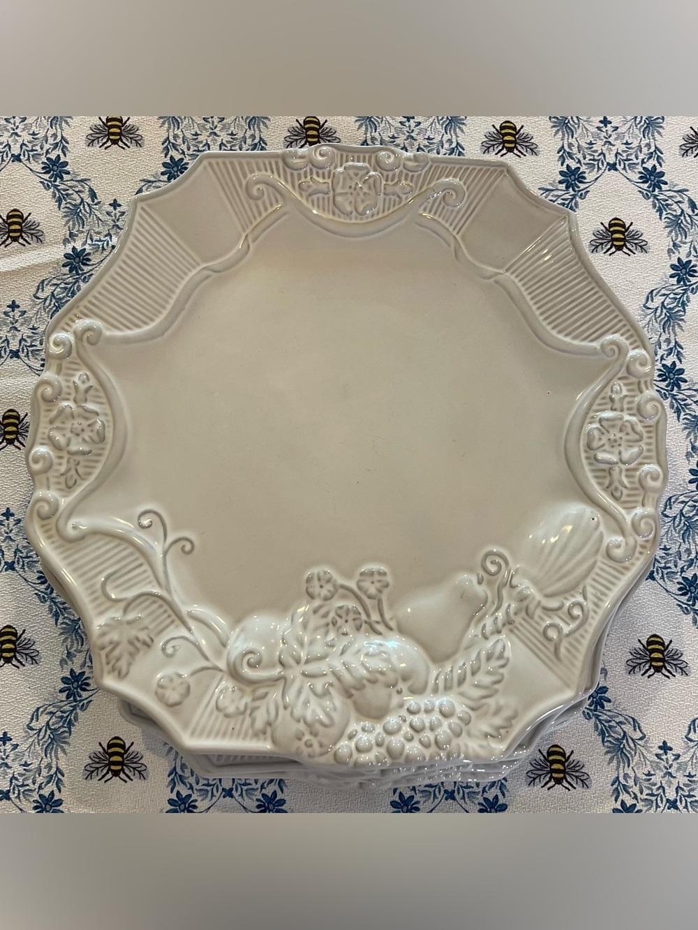 Set of 2 Jane Seymour Serenade Dinner Plates French Country Cottage